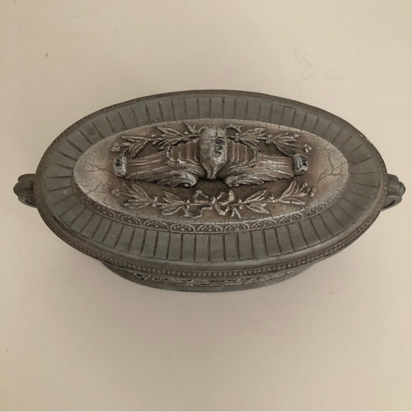 Silver Ornate Box with Lid - Picture 3 of 6